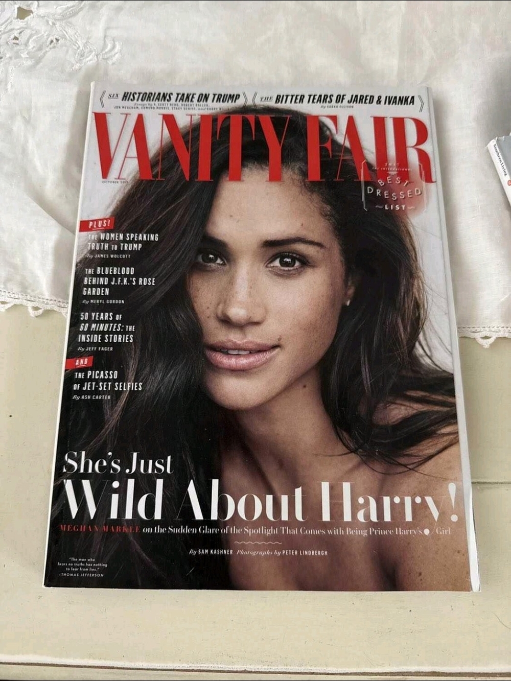 Vanity Fair Magazine (October, 2017) Meghan Markle Cover